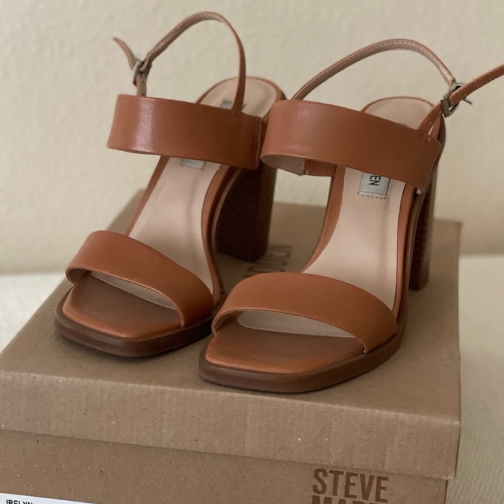Steve Madden Irelyn cognac leather shoes